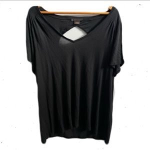 3/$30 • Black PeekABoo Back Tee